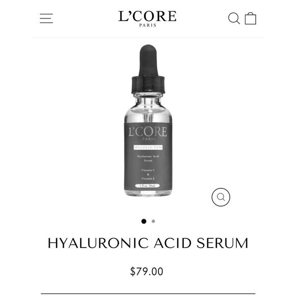 L’Core Paris Other - L’Core Paris Hyaluronic Acid Serum - Spa Collection NIB